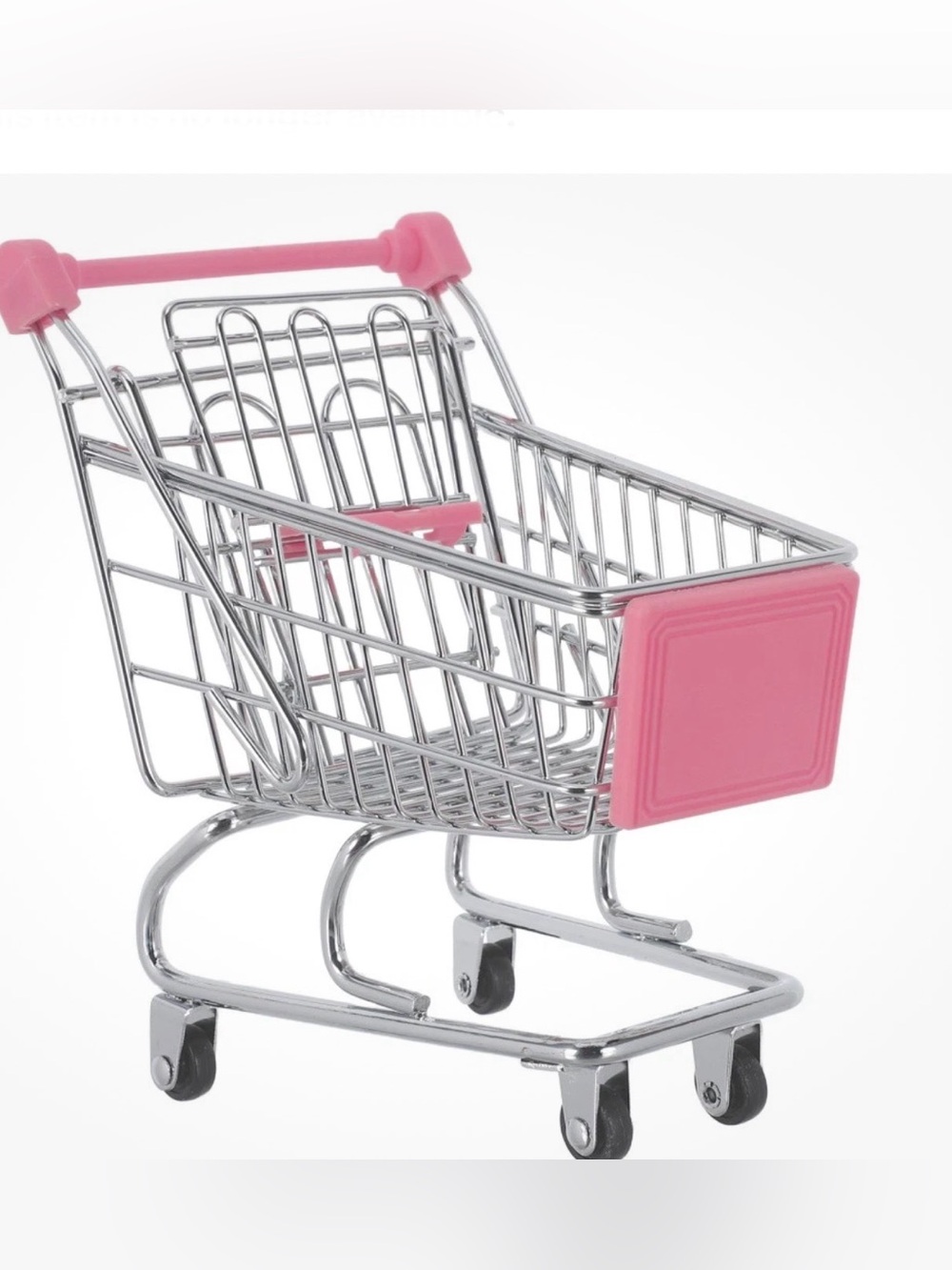 Sassy+Chic dual mirror, .shopping Cart & Pink Press-On Nails - Fashionable Pink